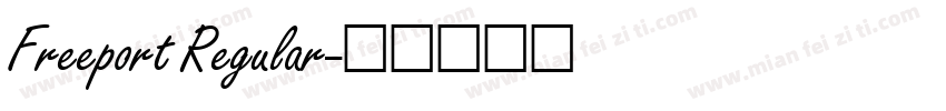 Freeport Regular字体转换